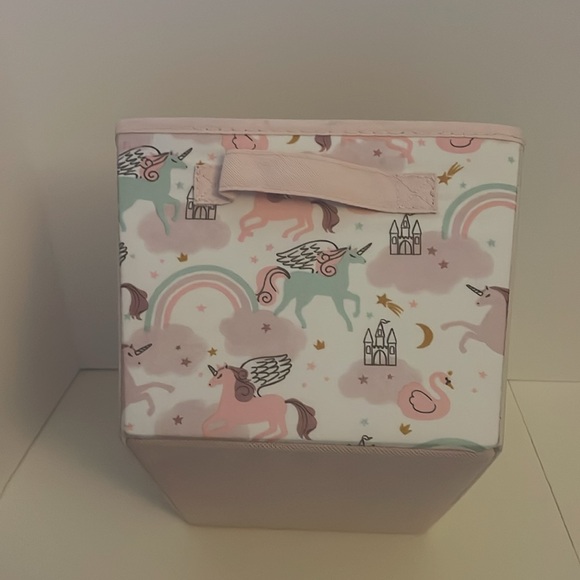 The Big One Kids Unicorn medium Storage Tote. 7.5” H, 10” W, 13” D. Set of 2 - Picture 16 of 17